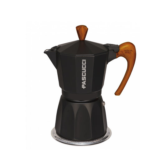 Moka Coffee Pot 3 Cups black (that works also on an induction cooking surface)