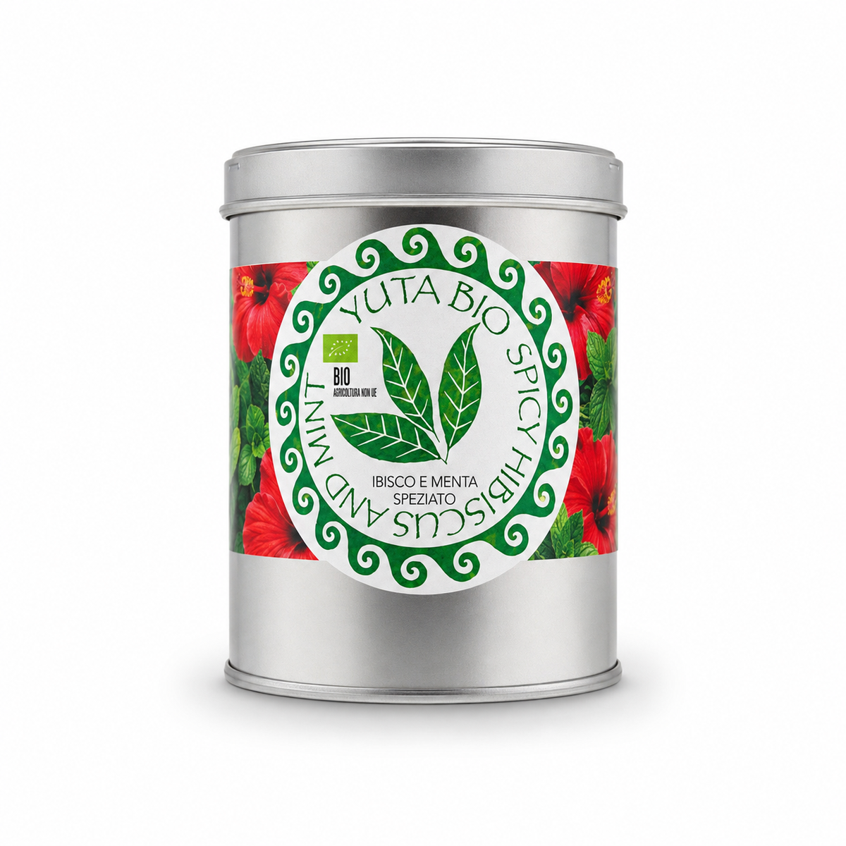 Organic spicy hibiscus and mint infusion
